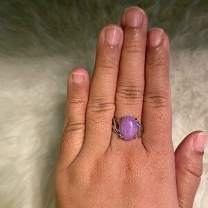 Purple stone ring